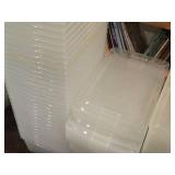 Lot of (8) Tote Bin with Lid