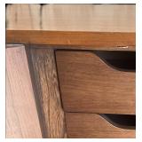 MCM StyleWalnut Dresser with Mirror