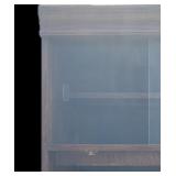 Wall unit with sliding glass doors