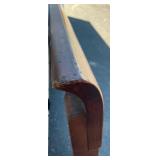 MCM Style King Size walnut headboard and metal frame