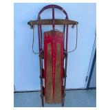 Vintage Metal and wood sled