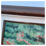 Oil painting of bridge and tree by Wanda Mumm