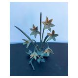 Brass flower décor