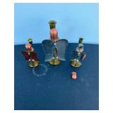 Set of 3 brass angels