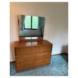 MCM Style Dresser with Mirror