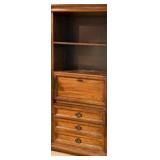 Wall unit with drop down door front and 3 drawers