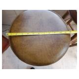3 Sturdy wooden Stools with Nice Padded Seats