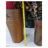 Beautiful Decorative Pots and Faux flowers and other decorativefaux plantlife