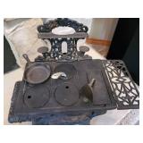 Vintage Crescent Miniature Cas Iron Wood Stove Salesmans Sample