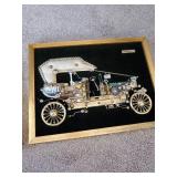 Very Unique Mixed Media Steampunk Wall Art made with various Metal Parts