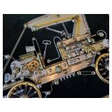 Very Unique Mixed Media Steampunk Wall Art made with various Metal Parts