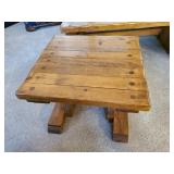Set of 2 Handmade Side Tables and a Coffee Table all solid with a rustic vibe