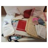 Various Kitchen towels some hand embroidered Placemats and more