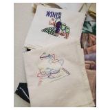 Various Kitchen towels some hand embroidered Placemats and more