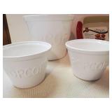 Various Kitchen Items New oven to table Ceramic Bakeware, Popcorn dishes, Colorful bowls and more