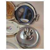 Various Kitchen Platters Old Ivory made in America, Federal and more