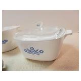 3 Corning Ware Dishes with Lids and removable Handles
