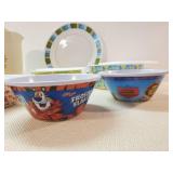 Vintage Cereal Bowls Frosted Flakes, Shrek, Colorful Storage food containers, Tupperware and more