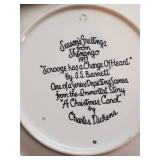 5 Vintage Ceramic Plates and ceramic hotplate, 1976 Bicentennial, Scrooge and more