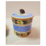 Beautiful Made in Italy Serving Tray and Sugar/Honey Bowl