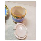 Beautiful Made in Italy Serving Tray and Sugar/Honey Bowl