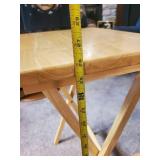 Lot of 4 Wood Floor standing Serving Tables and Stand