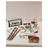 Misc. Kitchen Items Gerber Legenddary Blades knife, Goebel Dressing Containers, Unique wooden knife spoon and fork and MORE