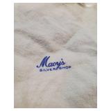 Vintage Macys Silver Shop bags and Empire Sterling 370 candle stick holders