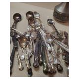 Snorre Norsk Tinn Pewter Vase, Various Rogers MFG. Co. Silverware