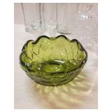 Various Glass Containers Jars, decorative items and more one marked  Hoosier Glass,