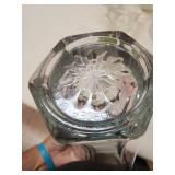 Various Glass Containers Jars, decorative items and more one marked  Hoosier Glass,