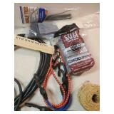 Lot of Misc. items, Edging Stakes, Step Grip, Flagpole Bracket, rope and so much more