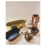 Various Decorative Items candle holder, Tins and more