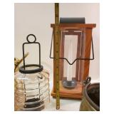 Various Decorative Items candle holder, Tins and more