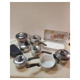 Flint Stainless Steel Pan, Revere Ware, Mikasa, and other Kitchen items