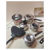 Flint Stainless Steel Pan, Revere Ware, Mikasa, and other Kitchen items