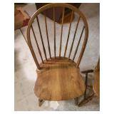 2 Sturdy wooden kitchen chairs