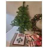 Everything Christmas,  Small tree, wreath, candles and much more