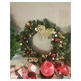 Everything Christmas,  Small tree, wreath, candles and much more