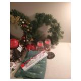 Everything Christmas,  Small tree, wreath, candles and much more