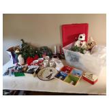 Misc. Christmas items, Coffee cups, decorative plates, teddy bears, Christmas bulbs and more
