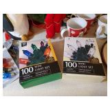 Misc. Christmas items, Coffee cups, decorative plates, teddy bears, Christmas bulbs and more
