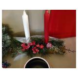 Misc. Christmas items, Coffee cups, decorative plates, teddy bears, Christmas bulbs and more