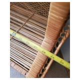 Beautiful 70" Tall Wicker storage shelf this is gorgeous
