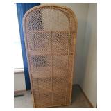 Beautiful 70" Tall Wicker storage shelf this is gorgeous