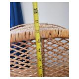 Beautiful 70" Tall Wicker storage shelf this is gorgeous
