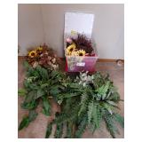 Various Faux Plants and Flowers for decorating