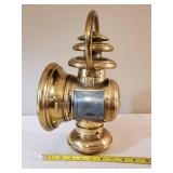 Antique 1900,s Brass Solar model 726 kerosene side Lamp Badger Brass Mfg. co.