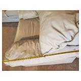 GORGEOUS Vintage Broyhill Leather Shoppe Sofa and matching Broyhill Chair in excellent condition