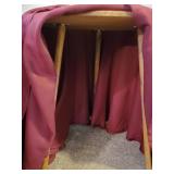 3 Glass Top Tables with decorative table Covers
